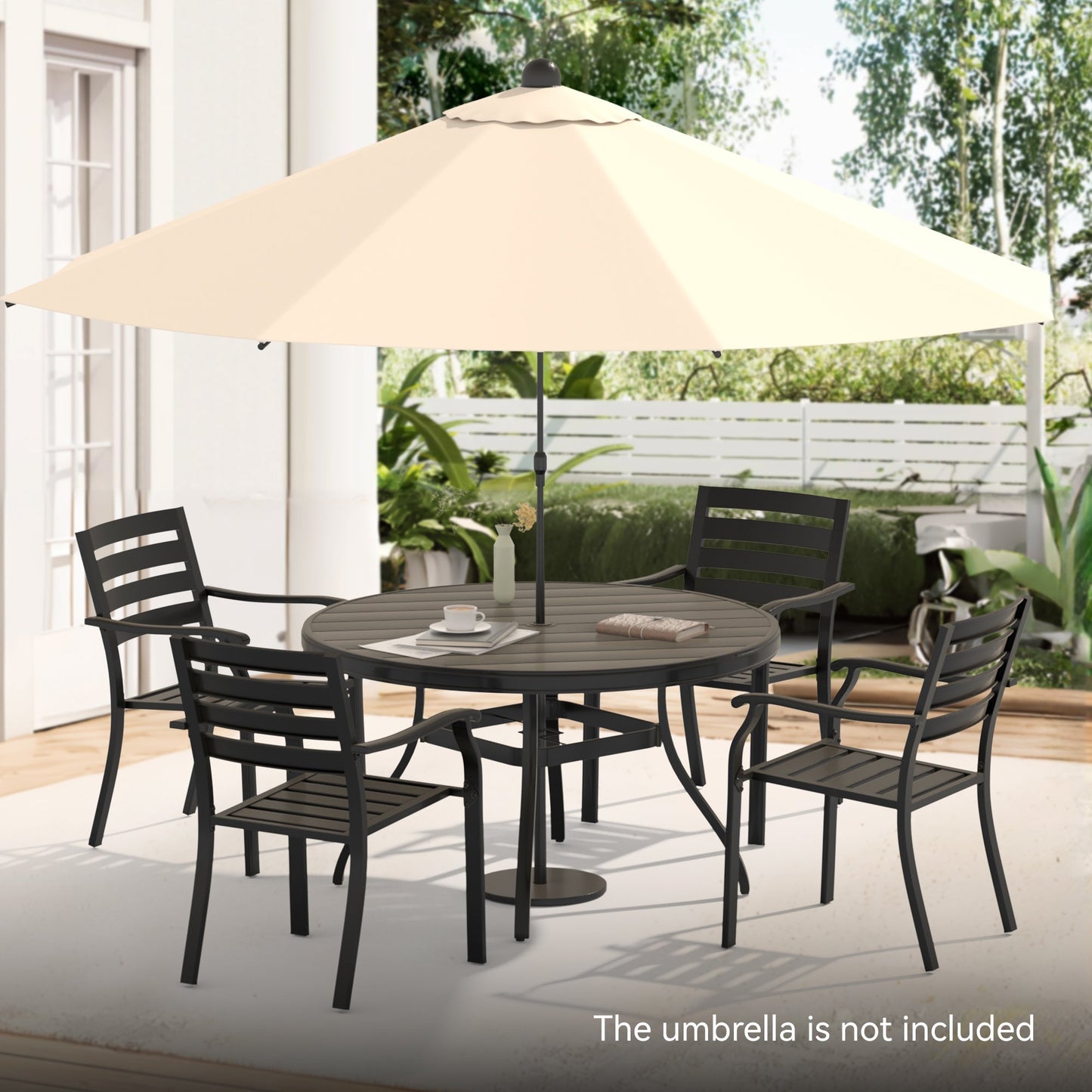 5 Piece Outdoor Patio Dining Set