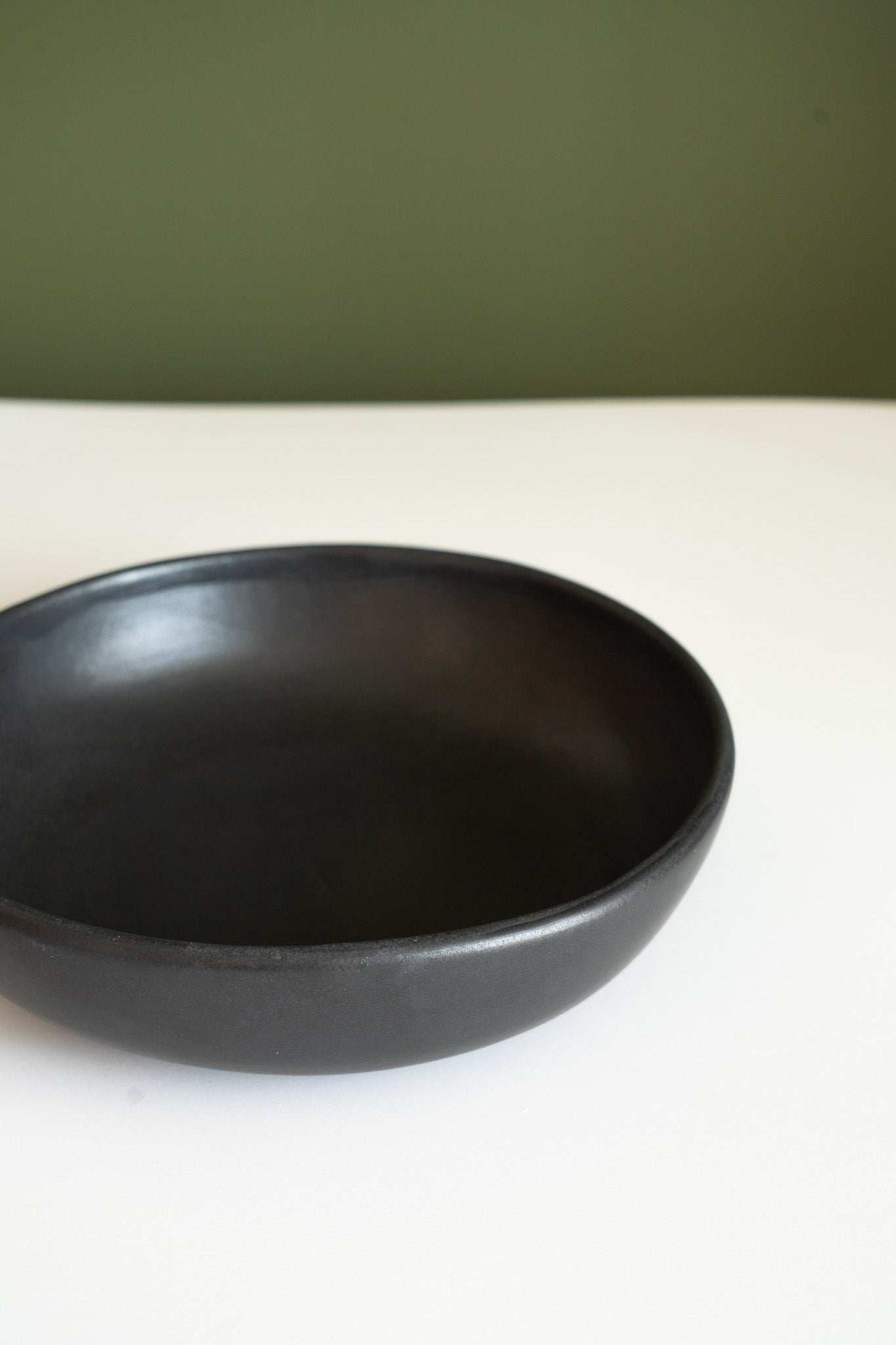 Black - Stoneware Pasta Bowl