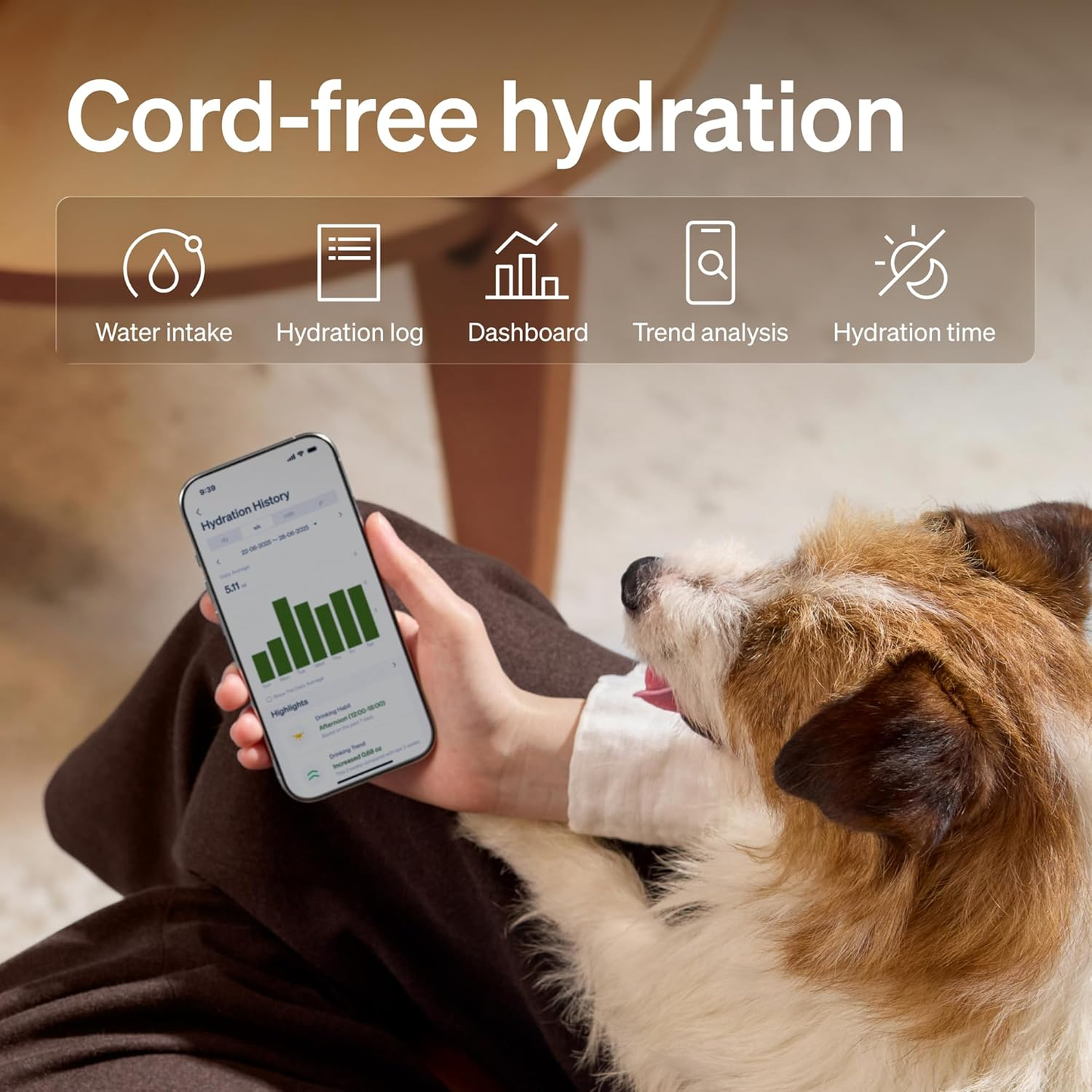 Stainless Steel Smart App Water Fountain