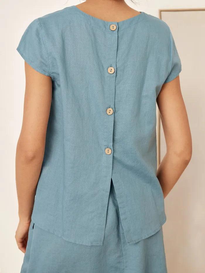 VEDA Blend Cap Sleeve Top & Pencil Skirt Set