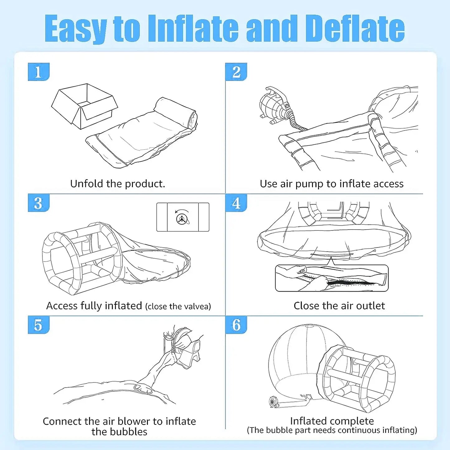 10ft Inflatable Bubble Dome Bounce House