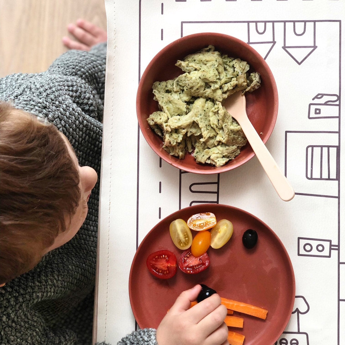 Terracotta Bamboo Kids Bowl - Set of 4