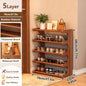 Bamboo Shoe Rack Organizer – 5 or 6 Tier