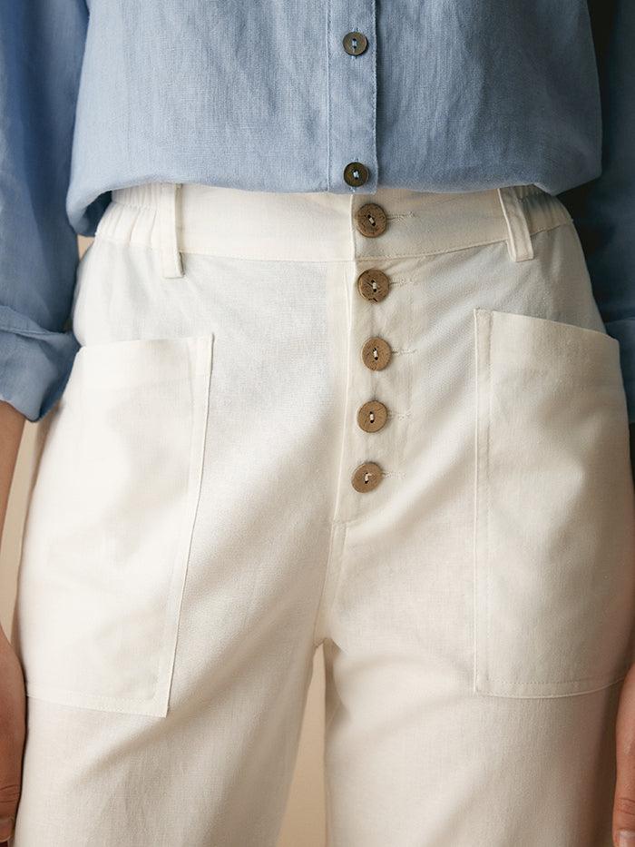 HEIDI Simple Button Fly Trousers