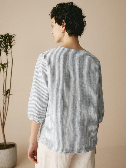 LEAH Puff Sleeves Top