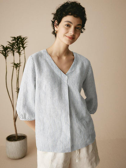 LEAH Puff Sleeves Top