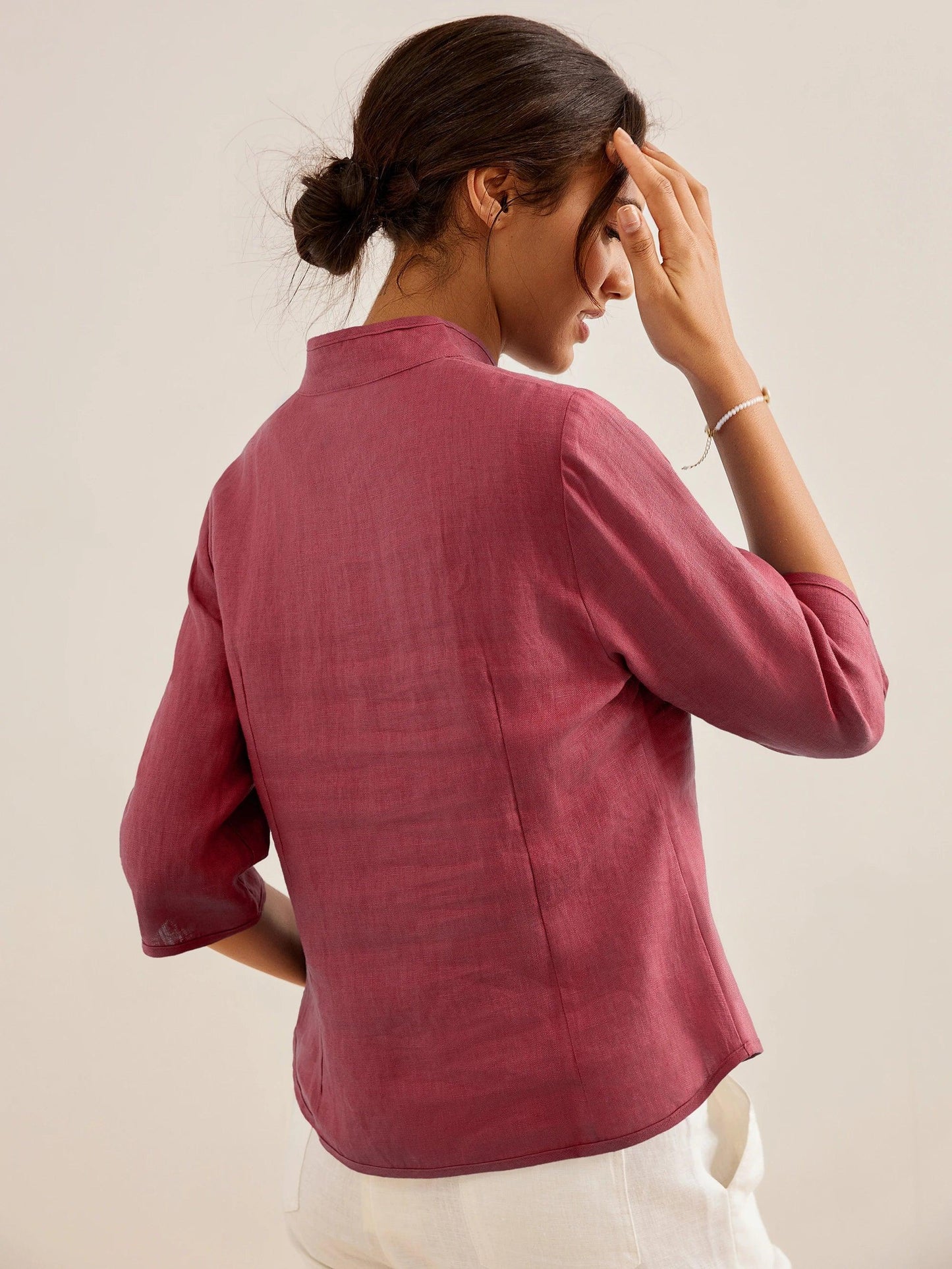 AMELIA Hand Button Fitted Jacket
