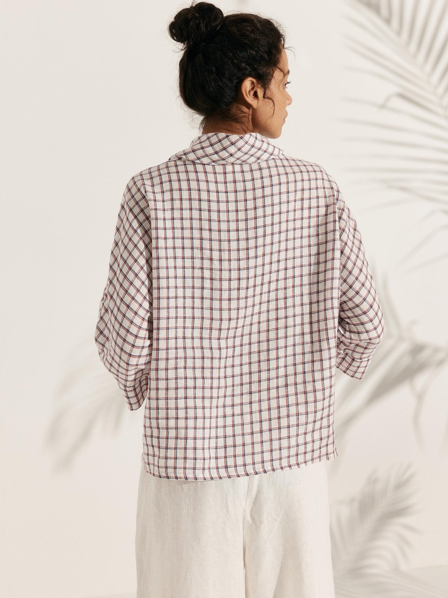 TRISTAN Dropped Collar Long-Sleeve Top