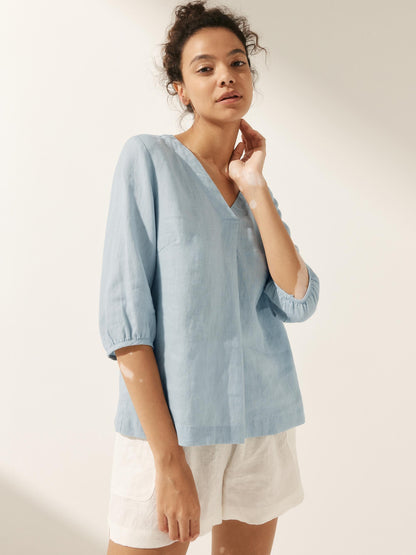 LEAH Puff Sleeves Top