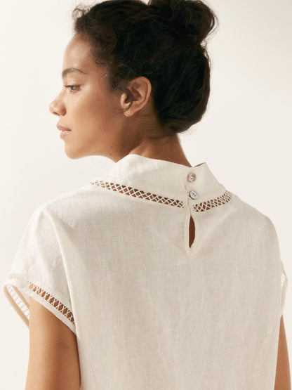 QUINN Cutout Turtleneck Top