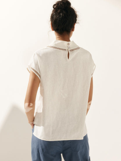 QUINN Cutout Turtleneck Top