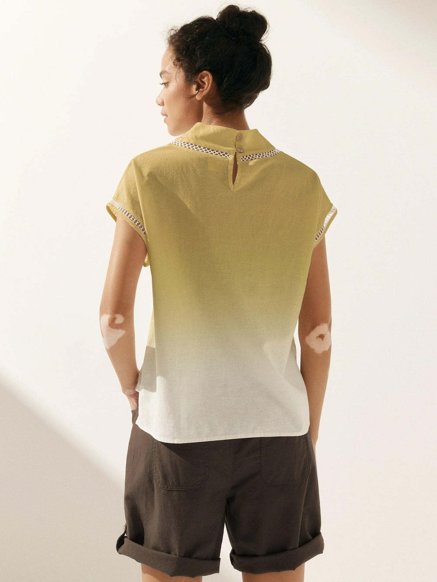 QUINN Cutout Turtleneck Top