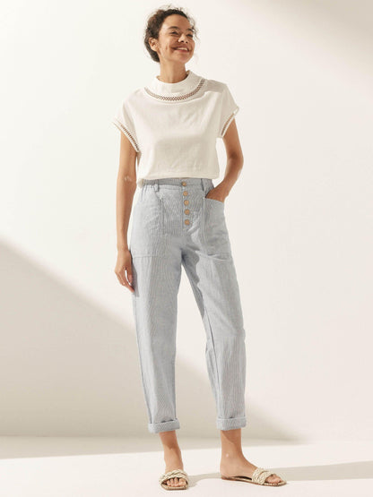 HEIDI Simple Button Fly Trousers