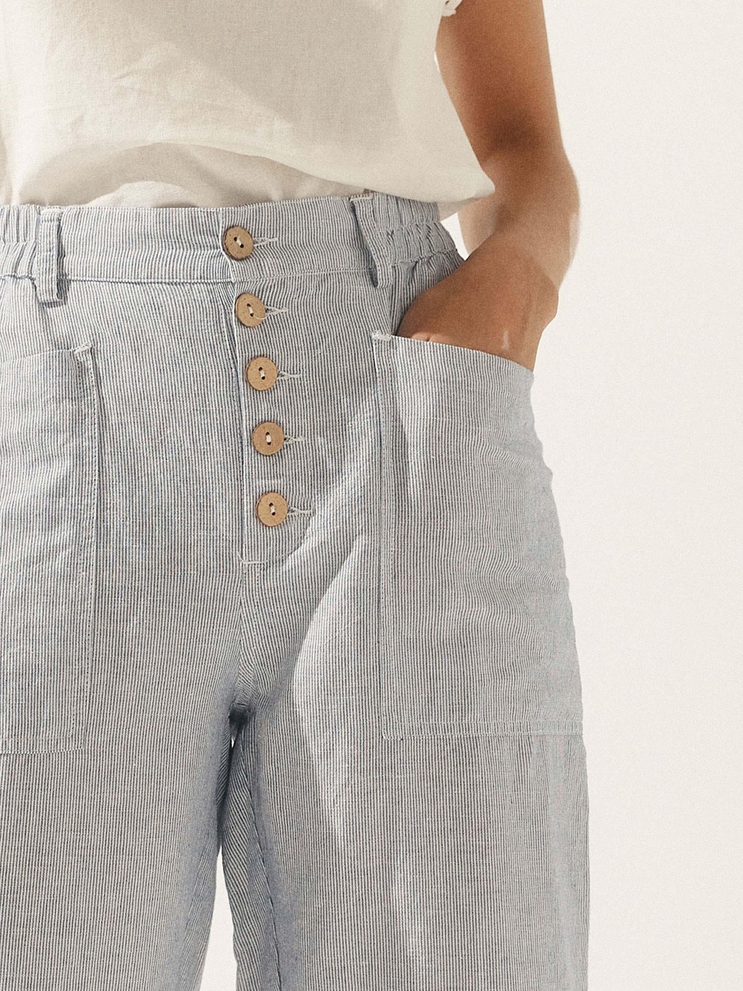 HEIDI Simple Button Fly Trousers