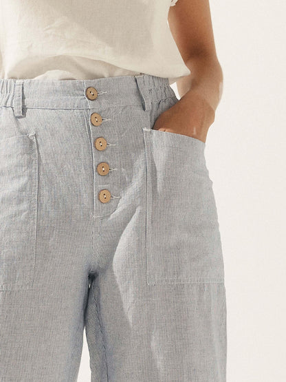 HEIDI Simple Button Fly Trousers