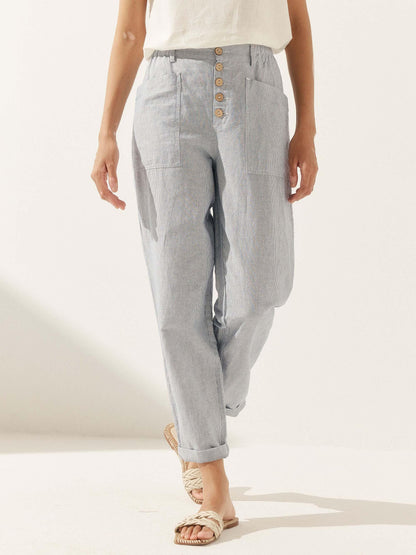 HEIDI Simple Button Fly Trousers
