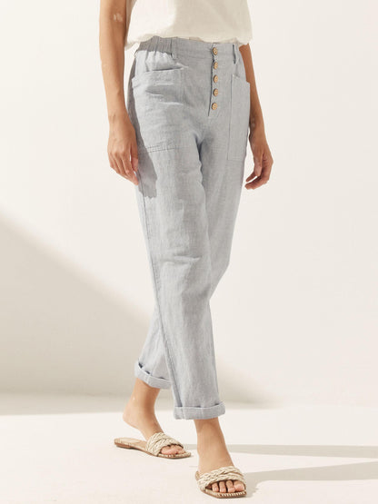 HEIDI Simple Button Fly Trousers