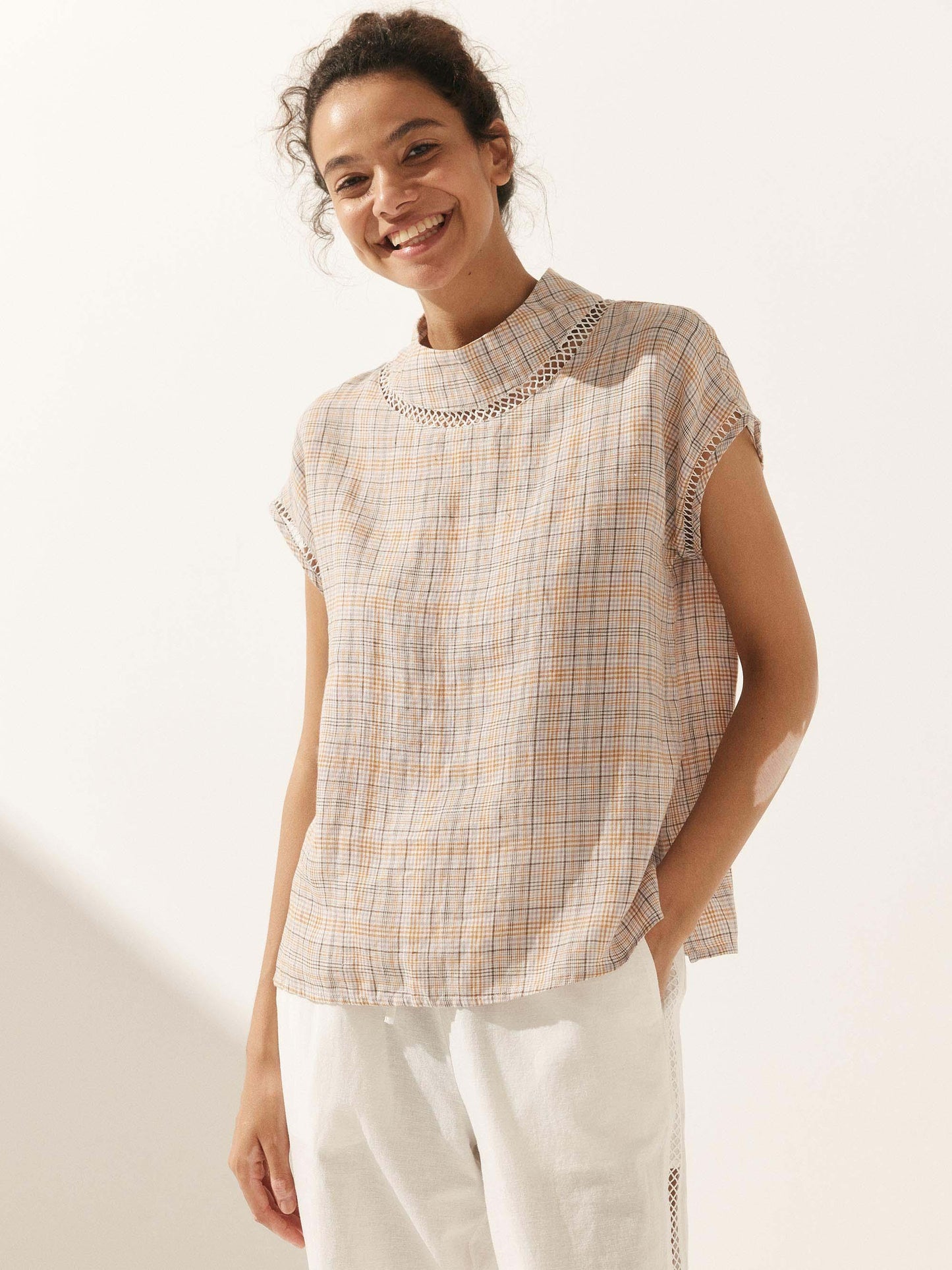 QUINN Cutout Turtleneck Top