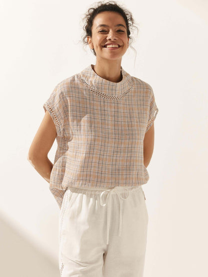 QUINN Cutout Turtleneck Top