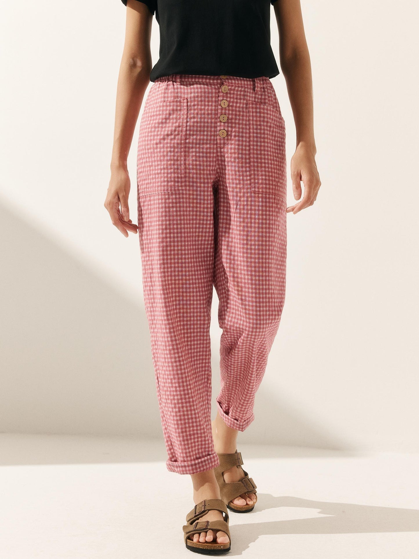 HEIDI Simple Button Fly Trousers