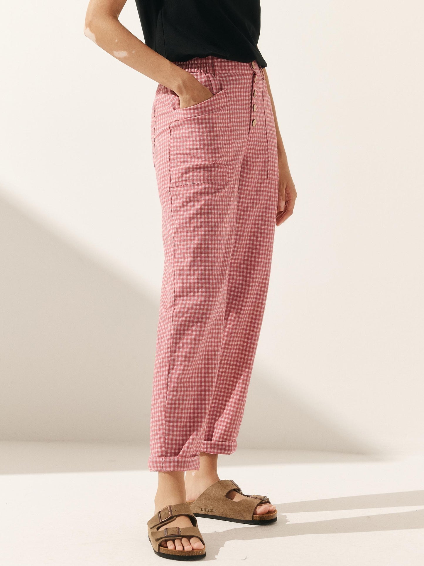 HEIDI Simple Button Fly Trousers
