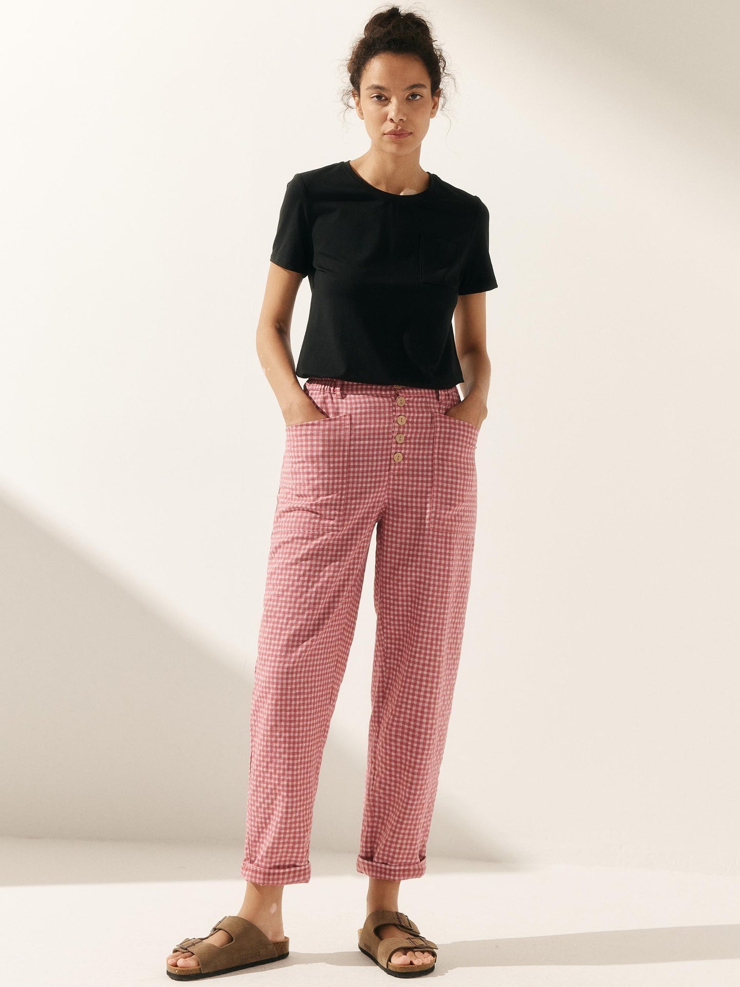 HEIDI Simple Button Fly Trousers