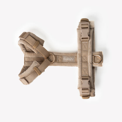 'Sand' - Velvet Dog Harness