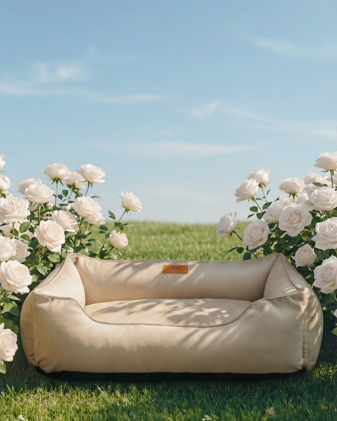 Chester & Lee | Velvet Sleeper Dog Bed