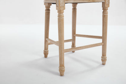French Country Flower 26'' Bar Height with Upholstered Round Back Set
