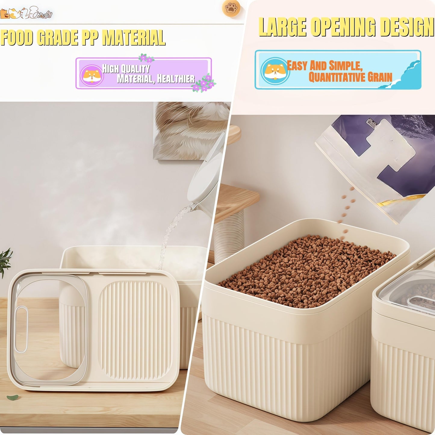 Airtight Pet Food Container