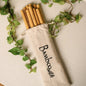 Organic Bamboo Straws (10 pack) & Coconut Fiber Straw Cleaner