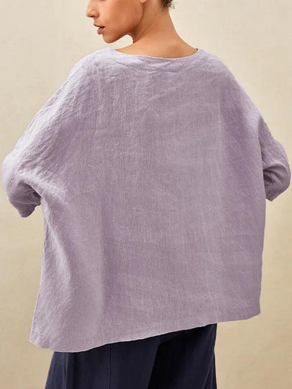 AURORA Boatneck 3/4 Length Sleeve Top