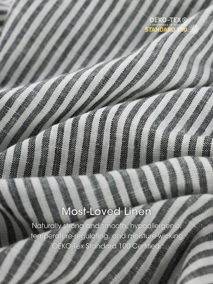 ARIA Striped Elastic-Waist Mini Dress