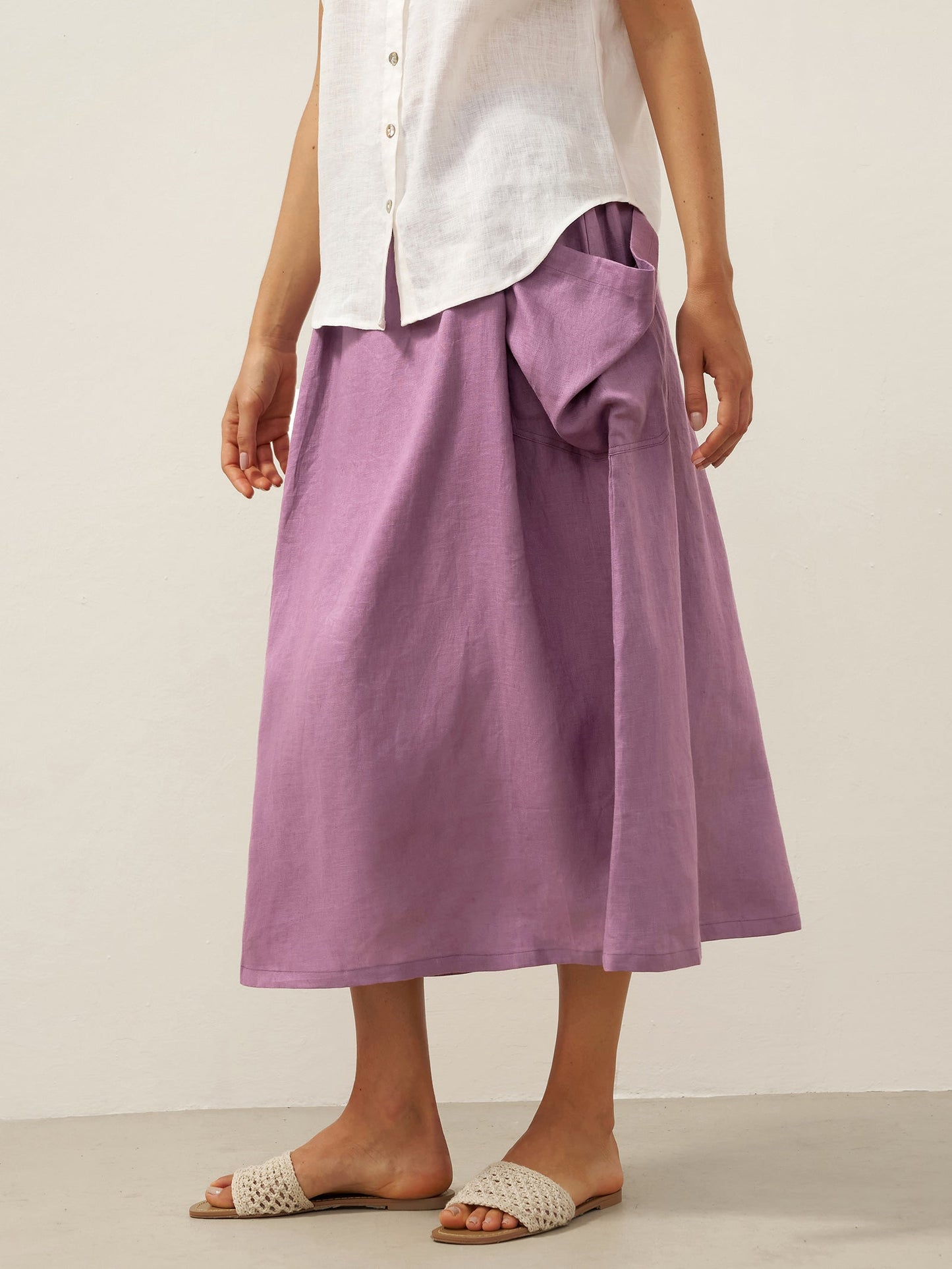 MARINA Elastic Waist Skirt