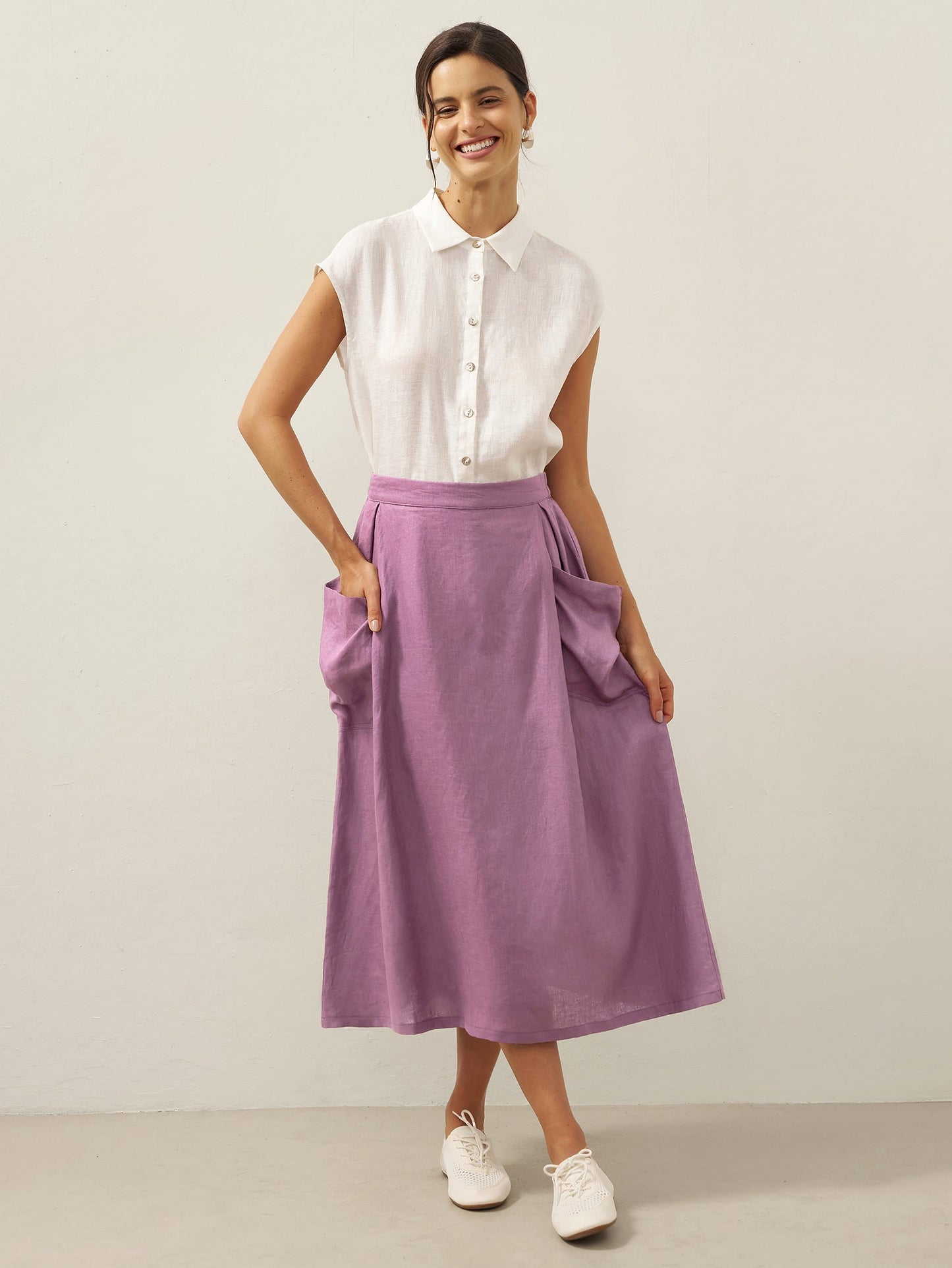 MARINA Elastic Waist Skirt