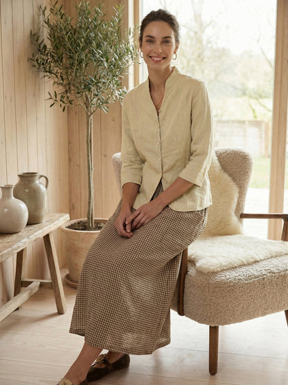 AMELIA Hand Button Fitted Jacket