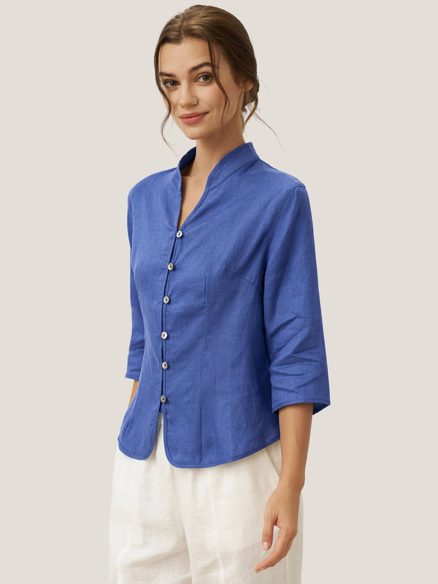 AMELIA Hand Button Fitted Jacket
