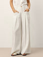 VERIDIANA Sculpted Pleat Elasticated Back Relaxed Pants