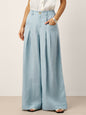 VERIDIANA Sculpted Pleat Elasticated Back Relaxed Pants