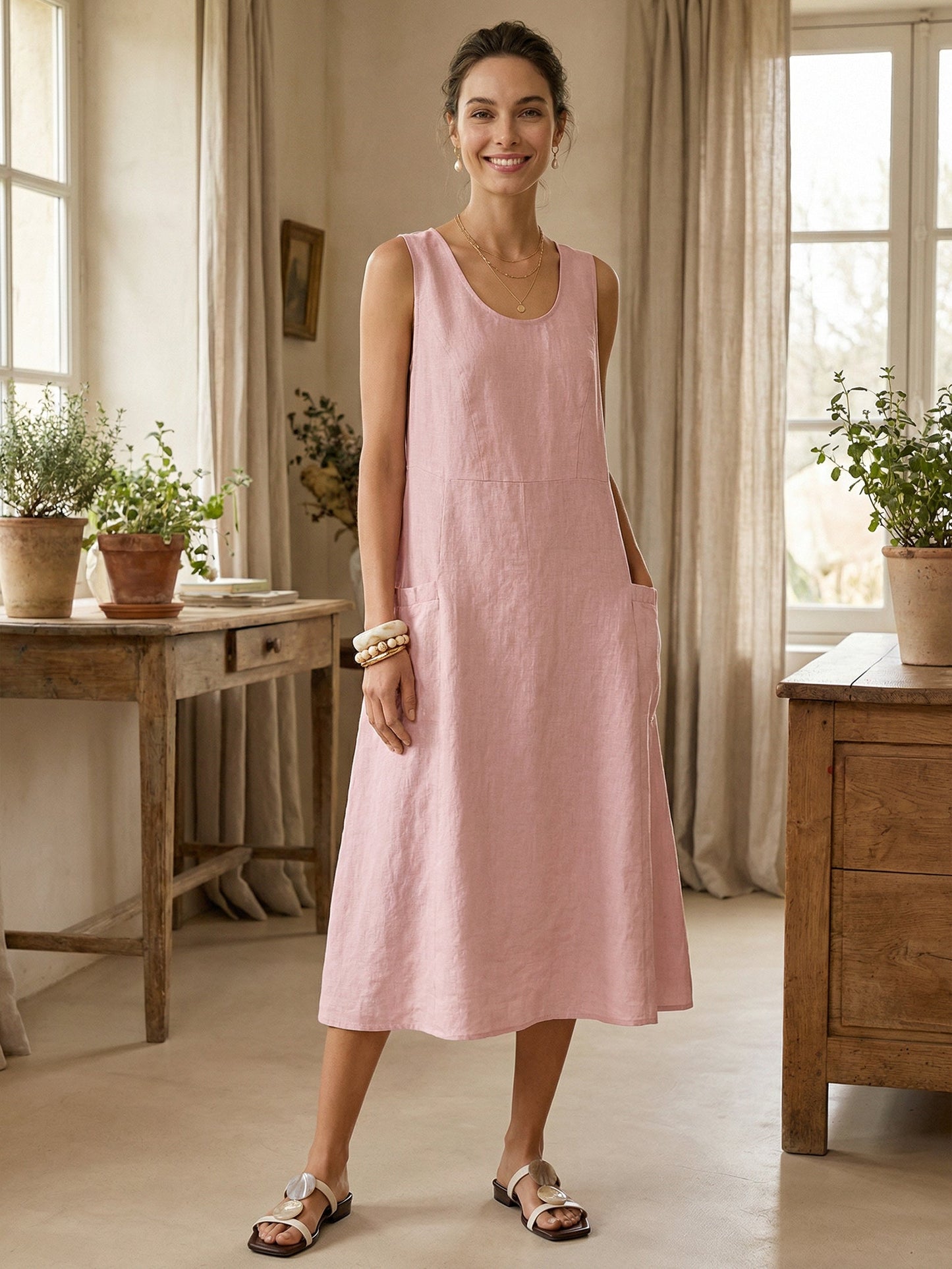 GIANA Swing Beach Tank Dress