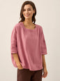 AURORA Boatneck 3/4 Length Sleeve Top