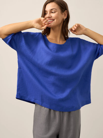 AURORA Boatneck 3/4 Length Sleeve Top