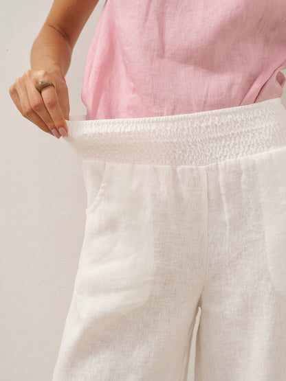 TALIA Broad Elastic Waistband Pants