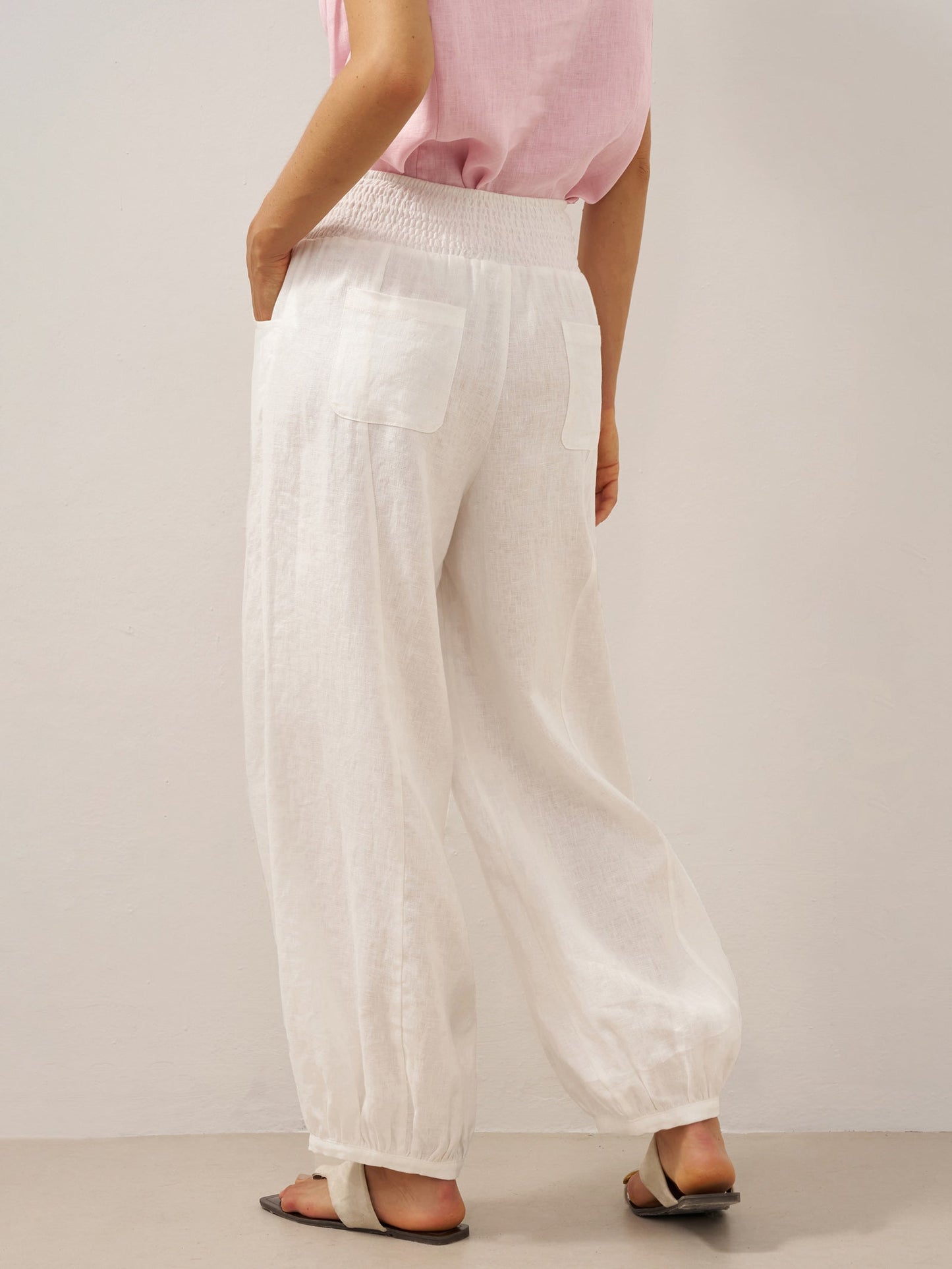 TALIA Broad Elastic Waistband Pants