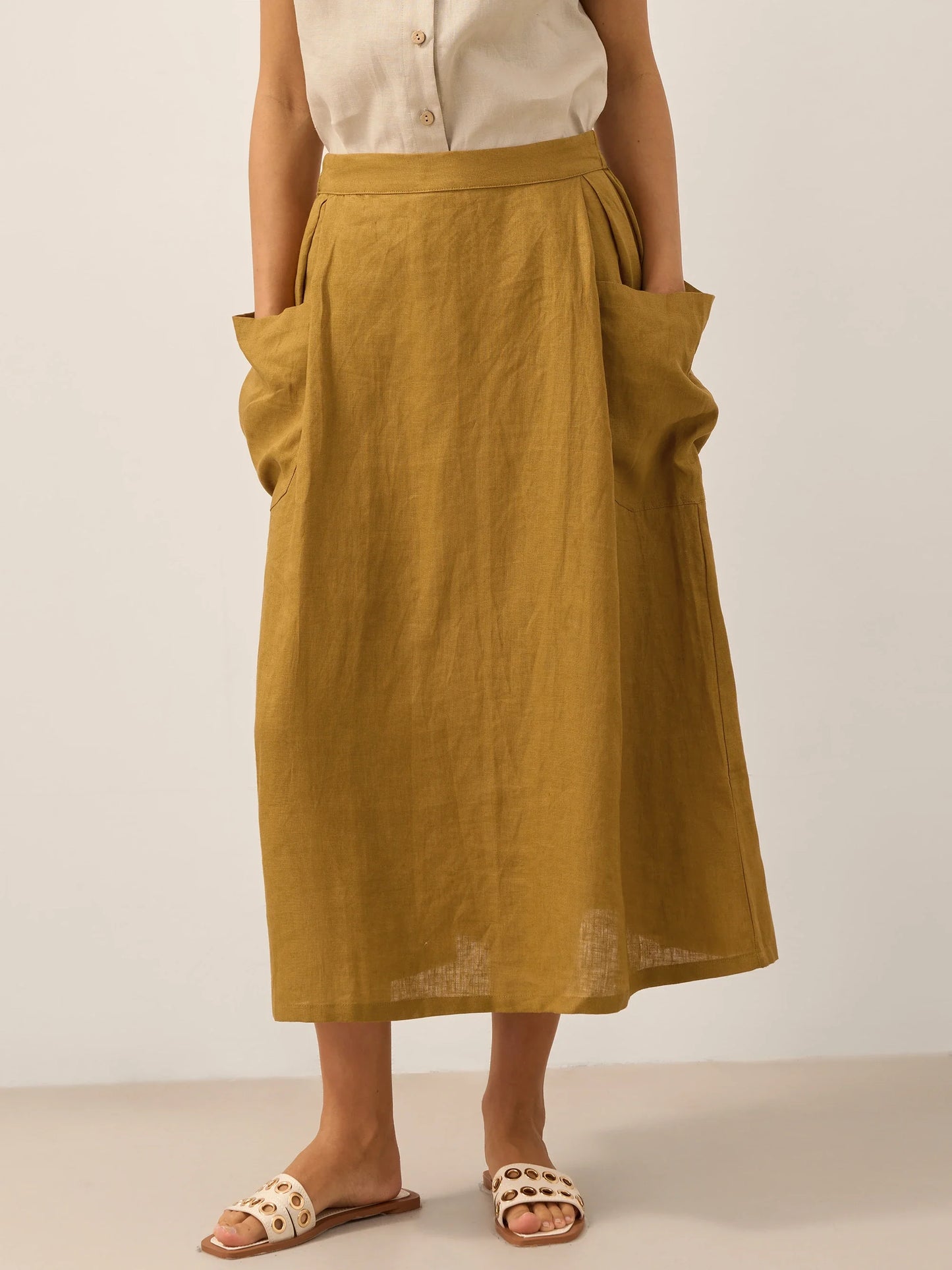 MARINA Elastic Waist Skirt