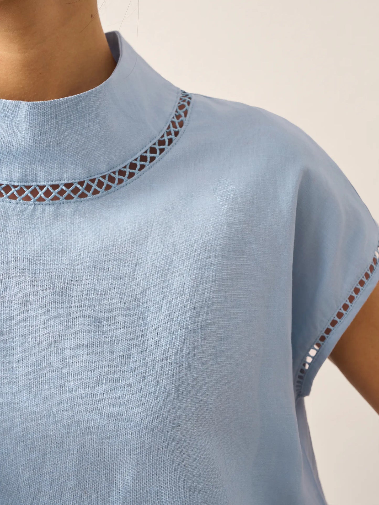 QUINN Cutout Turtleneck Top