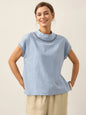 QUINN Cutout Turtleneck Top