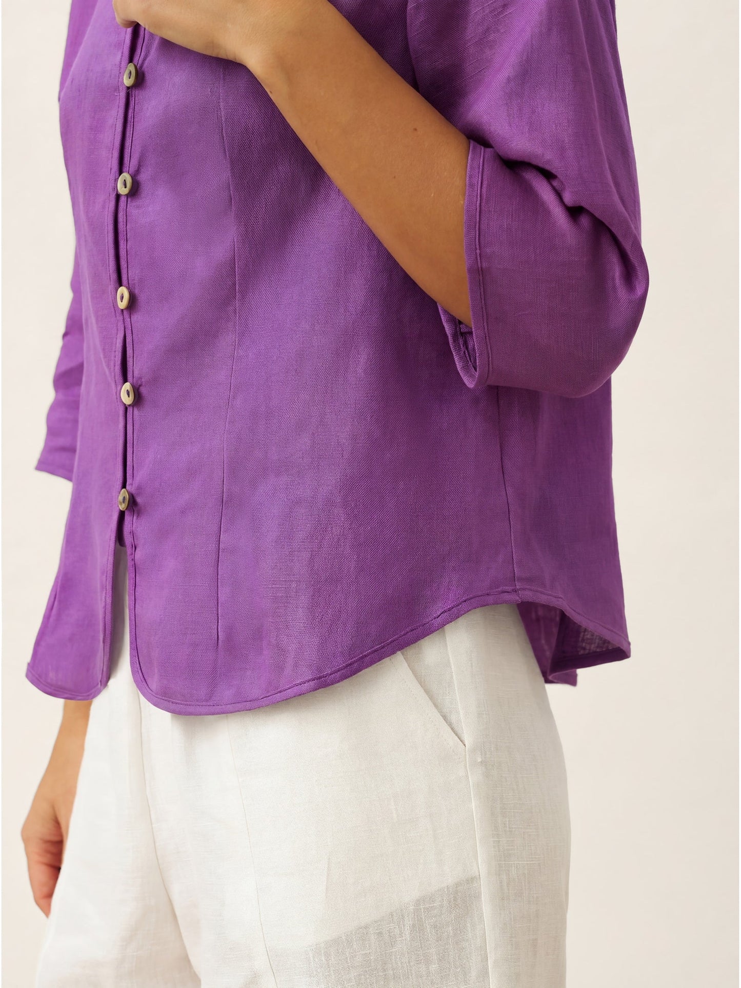 AMELIA Hand Button Fitted Jacket