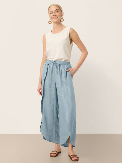 PEREGRINE Layered Slit Wide-Leg Drawstring Pants