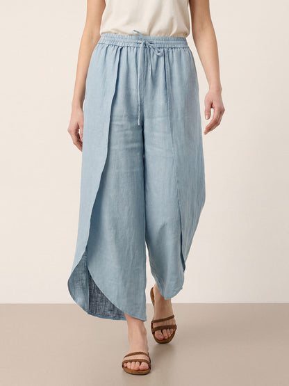 PEREGRINE Layered Slit Wide-Leg Drawstring Pants